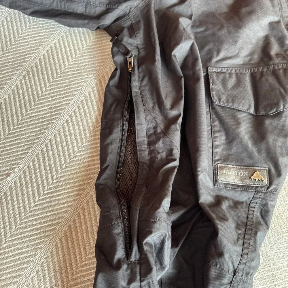 Burton Dryride Snowboard‎ Pants Mens Medium Black Cargo Ski Winter Pants